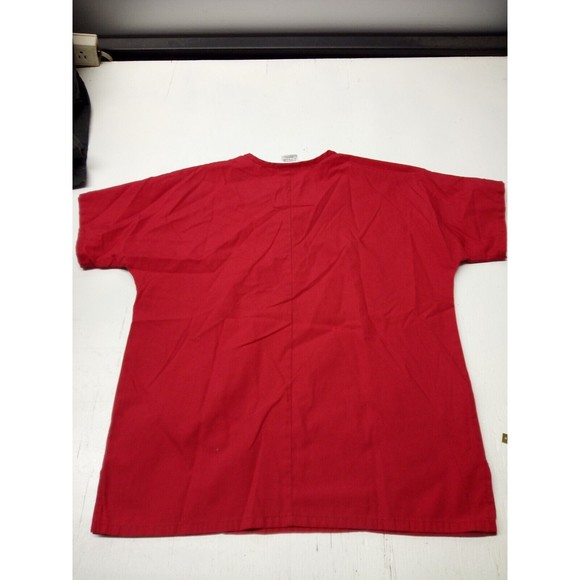 Cherokee Workwear Rasberry Size Small V-Neck Scrub Top Style 4700 - Picture 5 of 5